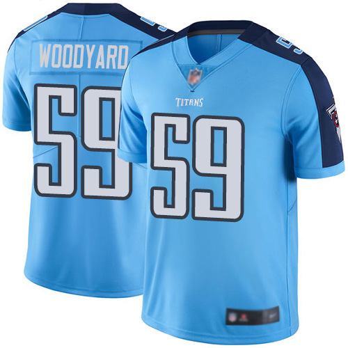 Tennessee Titans Limited Light Blue Men Wesley Woodyard Jersey NFL Football 59 Rush Vapor Untouchable
